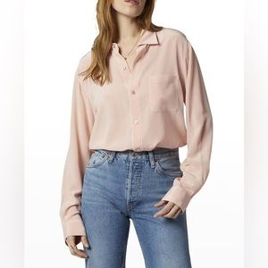 Blush Pink Equipment Blouse Size S